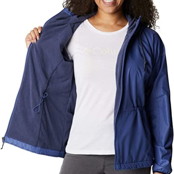 🆕 Columbia Women’s Side Hill Fleece Lined Windbreaker, Velvet Cove, Small, NWT - Picture 4 of 6